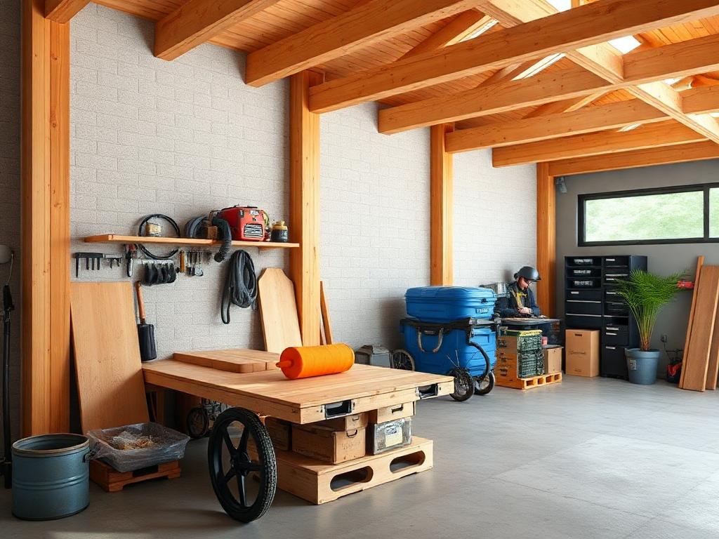 Construire un garage avec préau