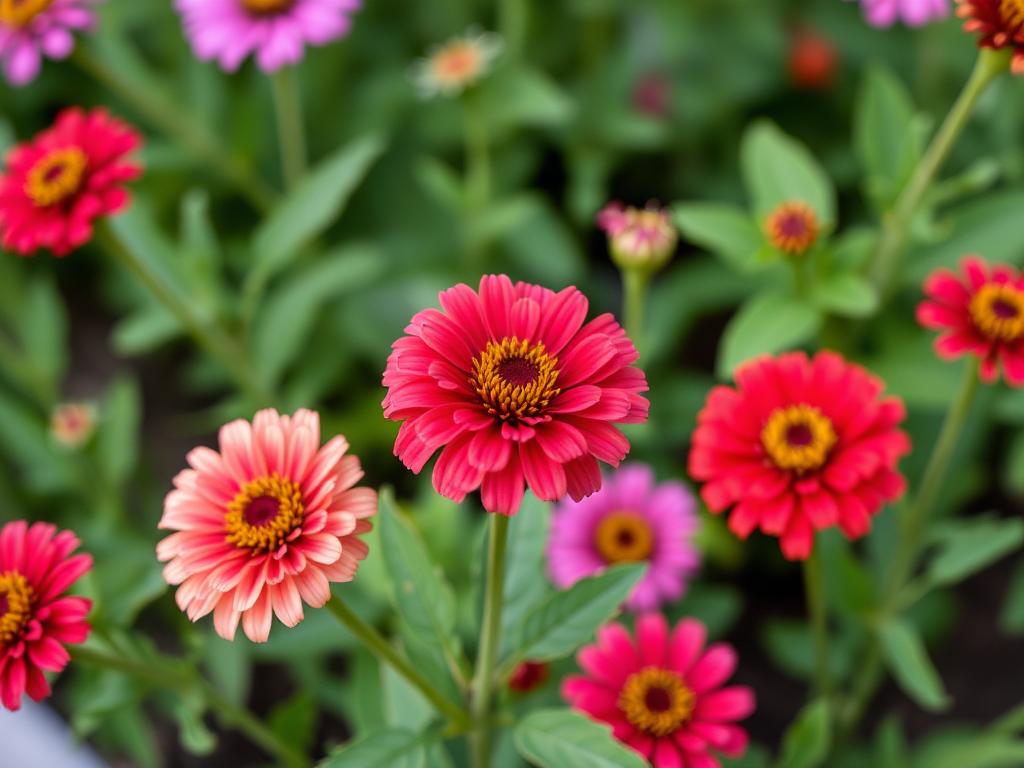 Semer le zinnia